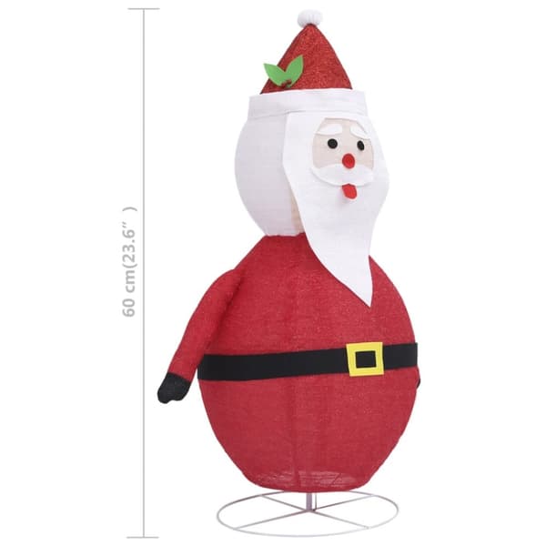 Julbelysning - Living Dekorativ jultomte med LED lyxigt tyg 60 cm