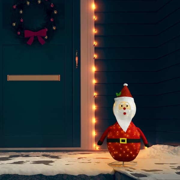Julbelysning - Living Dekorativ jultomte med LED lyxigt tyg 60 cm