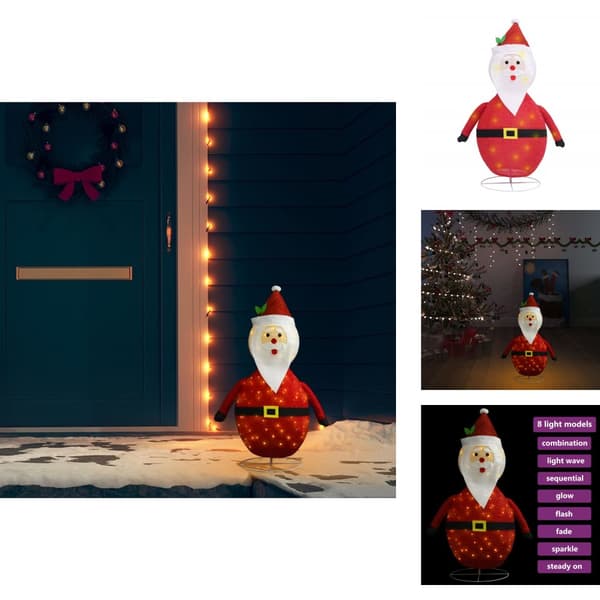 Julbelysning - Living Dekorativ jultomte med LED lyxigt tyg 60 cm