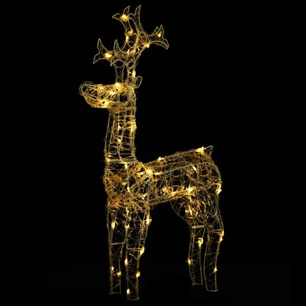 Julbelysning - Living Ren juldekoration 90 LED 60x16x100 cm akryl