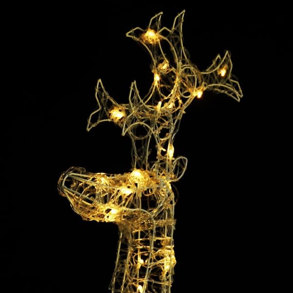 Julbelysning - Living Ren juldekoration 90 LED 60x16x100 cm akryl