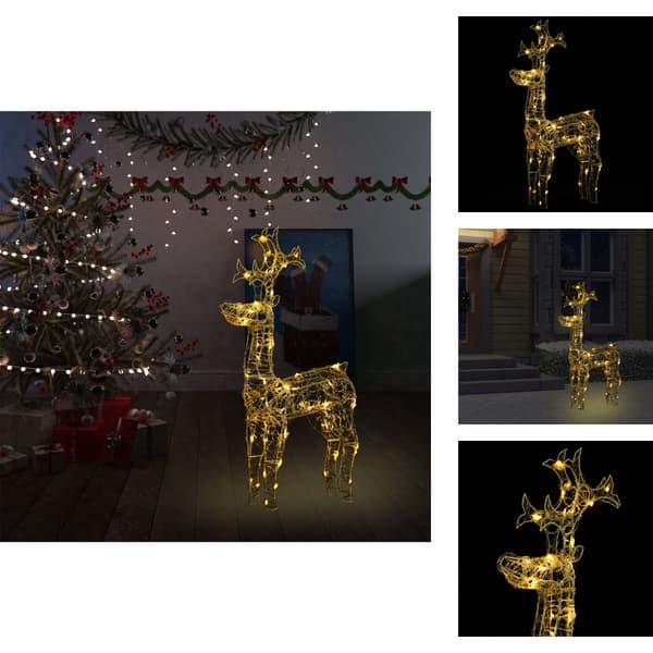 Julbelysning - Living Ren juldekoration 90 LED 60x16x100 cm akryl