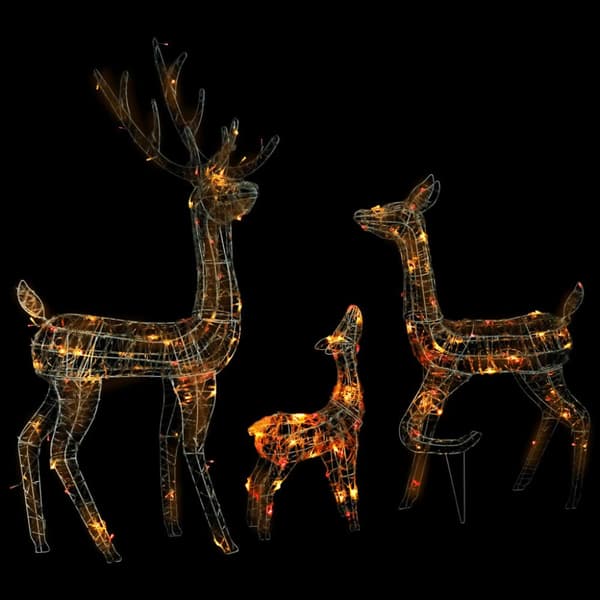 Julbelysning - Living Juldekoration renfamilj akryl 300 LED flerfärgad