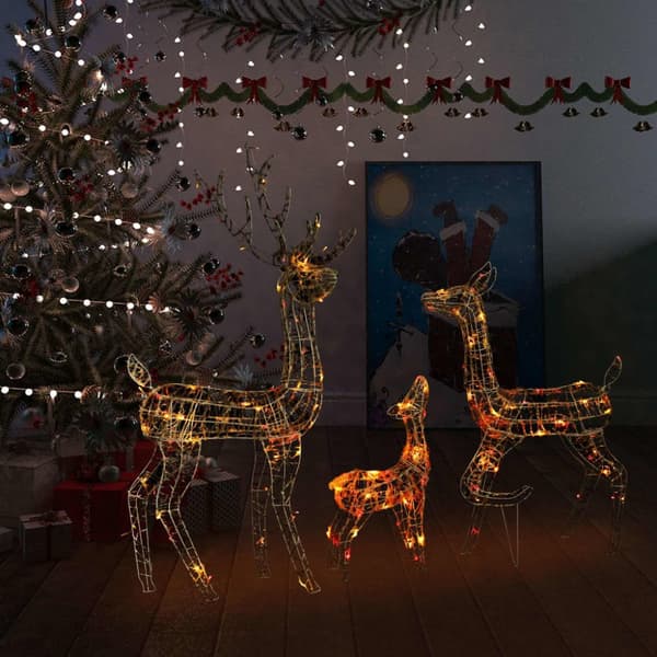 Julbelysning - Living Juldekoration renfamilj akryl 300 LED flerfärgad