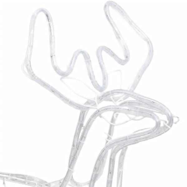 Julbelysning - Living Renfigur ljusslinga med kallvit 76x42x87 cm