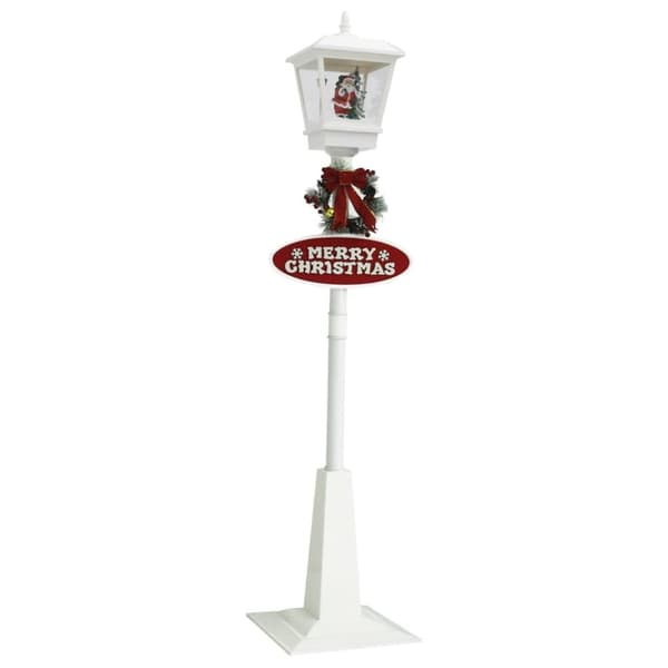 Julbelysning - Living Gatlykta med jultomte 180 cm LED