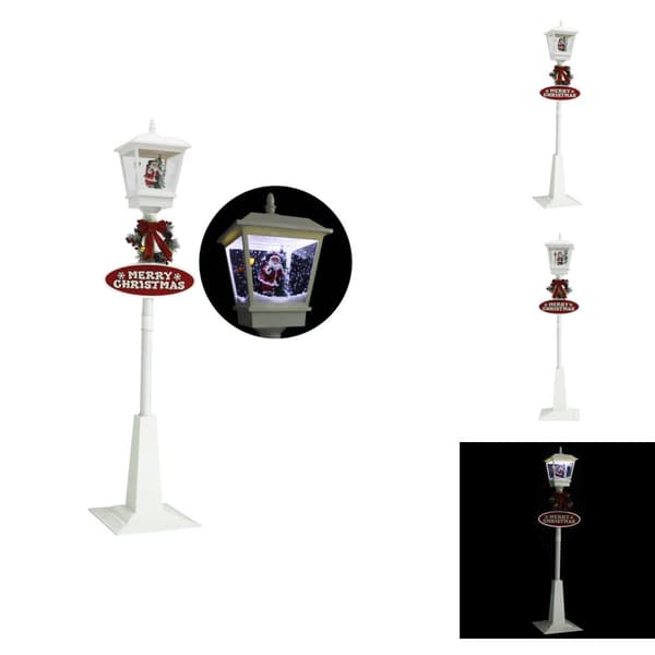 Julbelysning - Living Gatlykta med jultomte 180 cm LED