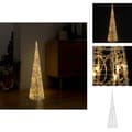 Pikkukuva 1 / 8: Jouluvalaistus - Living LED-koristevalopyramidi lämmin valkoinen akryyli 90 cm