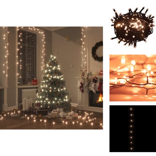 Julbelysning - Ljusslinga med 400 LED 40 m 8 ljuseffekter varmvit