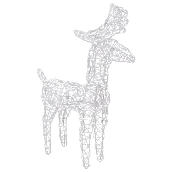 Julebelysning - Living rensdyr og kane julefigur 320 LED'er akryl