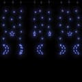 Miniatyrbillede 5 af 8: Julebelysning - Living fairy lights-lyskæder stjerne og måne 138 LED'er blå