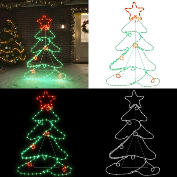 Joulukuusikoriste 144 LED-valoa 88x56 cm - Joulukuusikoriste - Joulukuusikoristeet - Home & Living