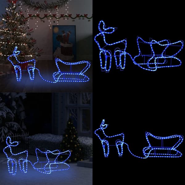 Juldekoration renar och släde 252 lysdioder - Juldekoration - Juldekorationer - Home & Living