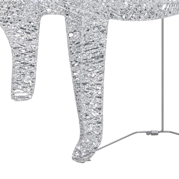 Renar & släde juldekoration 60 LED utomhus silver - Juldekoration - Juldekorationer - Home & Living