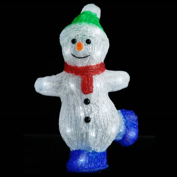 Juldekoration snögubbe med LED-belysning akryl inne/ute - Snögubbe - Dekoration - Home & Living