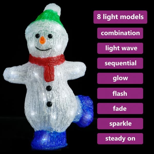Juldekoration snögubbe med LED-belysning akryl inne/ute - Snögubbe - Dekoration - Home & Living