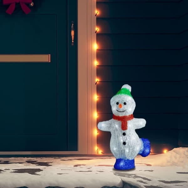Juldekoration snögubbe med LED-belysning akryl inne/ute - Snögubbe - Dekoration - Home & Living