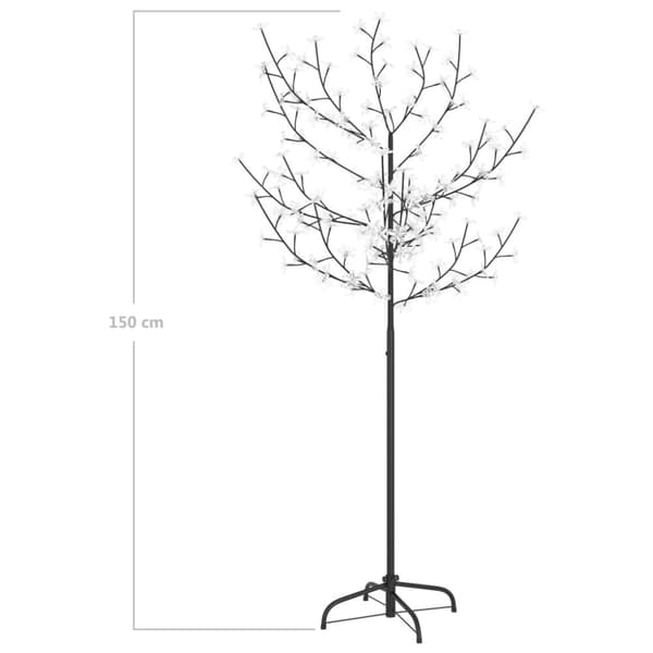 Joulukuusi 120 lämpimän valkoista LED-valoa kirsikankukka 150cm - Joulukuusi - Joulukuuset - Home & Living