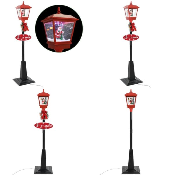 Jouluinen katuvalaisin joulupukilla 180 cm LED - Jouluinen Katuvalaisin - Jouluiset Katuvalaisimet - Home & Living