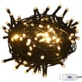 Pikkukuva 3 / 11: 61-osainen Joulupallosetti latvalla 150 LED-valoa valkoharmaa - Joulupallosarja - Joulupallosarjat - Home & Living