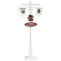 Miniatyrbillede 6 af 11: Julegadelampe med julemand 81x40x188 cm PVC hvid og rød - Julegadelampe - Julegadelamper - Home & Living