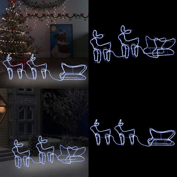 Rensdyr og kane udendørs juledekoration 576 LED'er - Julepynt - Julepynt - Home & Living