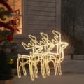 Miniatyrbillede 2 af 9: Julerensdyr 3 stk. 76x42x87 cm varmt hvidt lys - Julerensdyr - Rensdyr - Home & Living