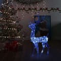 Miniatyrbillede 2 af 10: Juledekoration rensdyr 140 LED'er 120 cm akryl blå - Julerensdyr - Rensdyr - Home & Living