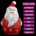 Miniatyrbillede 5 af 10: Julemand med LED-lys 28 cm indendørs/udendørs akryl - Julefigur - Julefigurer - Home & Living