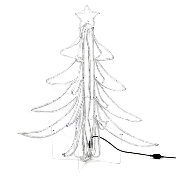 Taitettava LED-joulukuusikoriste 3 kpl lämmin valk. 87x87x93 cm - Joulukuusikoriste - Joulukuusikoristeet - Home & Living