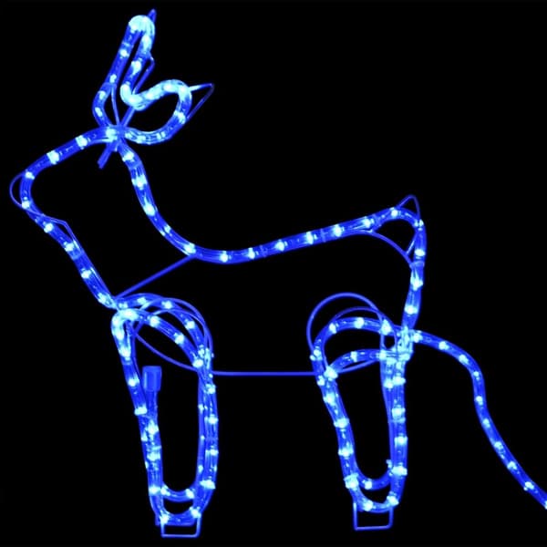 Poro ja reki joulukoriste ulkokäyttöön 576 LED-valoa - Joulukoriste - Joulukoristeet - Home & Living