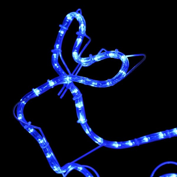 Poro ja reki joulukoriste ulkokäyttöön 576 LED-valoa - Joulukoriste - Joulukoristeet - Home & Living
