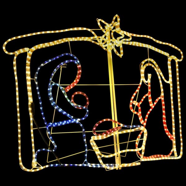 Jouluseimikoriste 240 LED-valoa 116x41x87 cm - Joulukoriste - Joulukoristeet - Home & Living