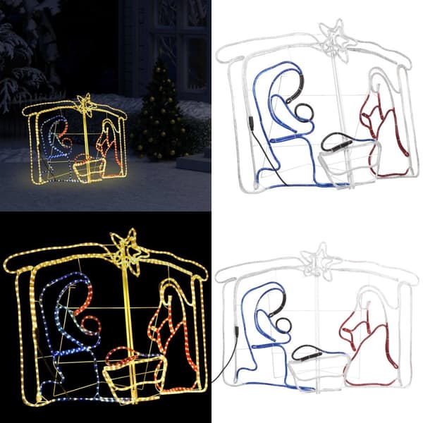 Jouluseimikoriste 240 LED-valoa 116x41x87 cm - Joulukoriste - Joulukoristeet - Home & Living