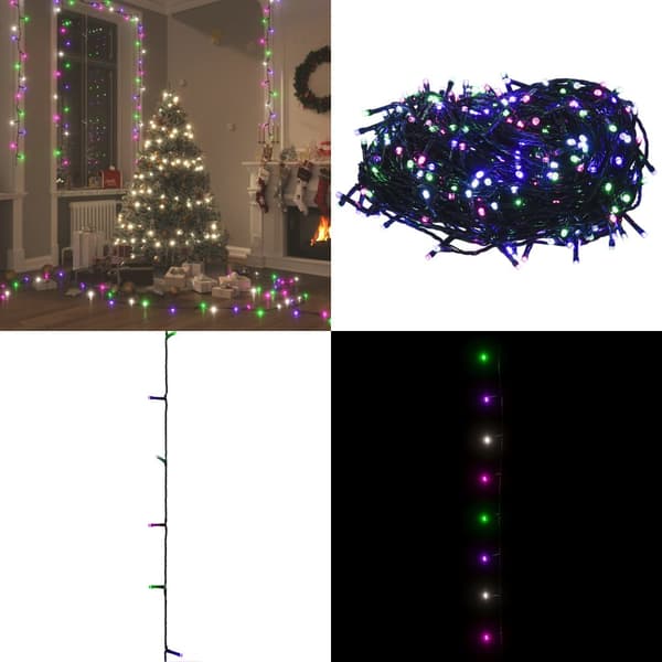 Ljusslinga med 300 LED flerfärgad pastell 30 m PVC - LED-ljusslinga - Ljusslinga - Home & Living