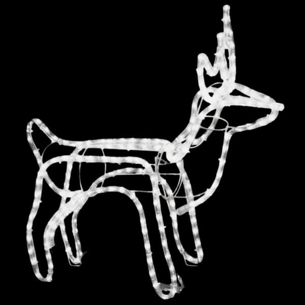 Renfigur 3 st ljusslinga kallvit 60x30x60 cm - Juldekoration - Juldekorationer - Home & Living