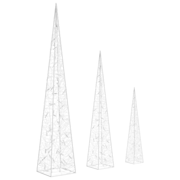 Ljuskoner LED set akryl varmvit 60/90/120 cm - Ljuskon - Ljuskoner - Home & Living