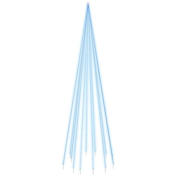 Julgran på flaggstång blå 732 LEDs 500 cm - Julgran - Julgranar - Home & Living
