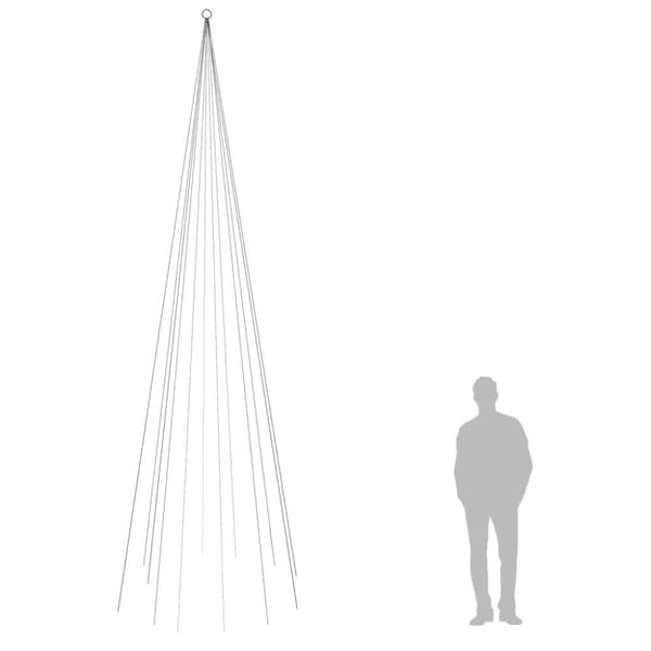 Julgran på flaggstång blå 732 LEDs 500 cm - Julgran - Julgranar - Home & Living