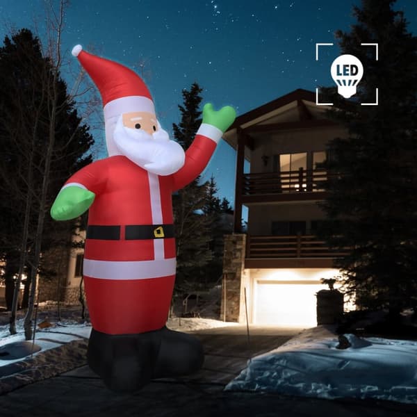 Uppblåsbar jultomte LED IP20 600 cm XXL