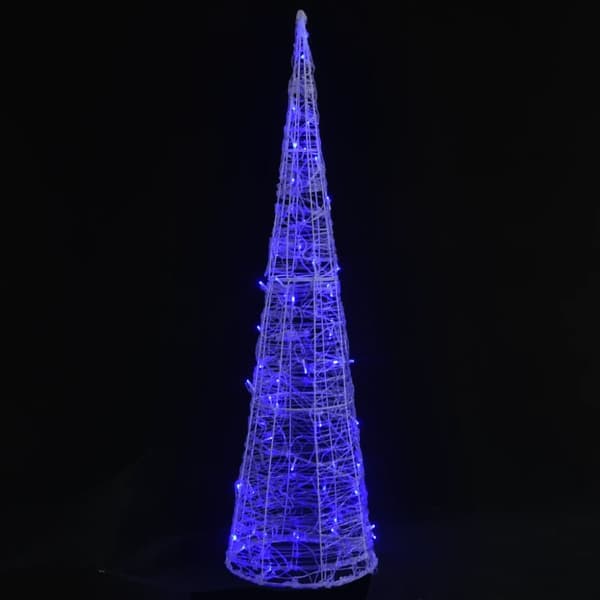 Ljuskon LED pyramid akryl blå 120 cm