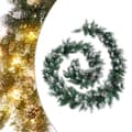 Miniatyrbild 1 av 2: Julgirlang med LED-lampor grön 5,2 m PVC