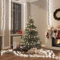 Miniatyrbild 1 av 2: Ljusslinga med 2000 LED cluster kallvit 17 m PVC