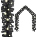 Miniatyrbild 1 av 2: Julgirlang med LED-lampor 20 m svart