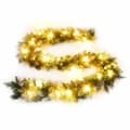 Miniatyrbild 2 av 2: Julgirlang med LED-lampor grön 2,7 m PVC