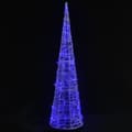 Miniatyrbild 2 av 2: Ljuskon LED pyramid akryl blå 90 cm