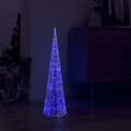 Miniatyrbild 1 av 2: Ljuskon LED pyramid akryl blå 90 cm