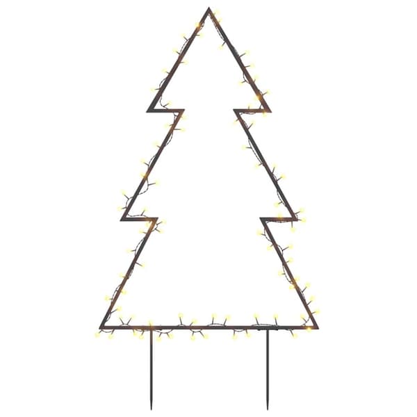 Julträd med spett 80 LEDs 60 cm