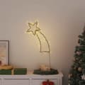 Miniatyrbild 2 av 2: Julbelysning stjärnskott silhuett 80 LEDs varmvit