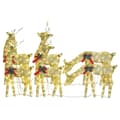Miniatyrbild 2 av 2: Julrenar 6 st guld varmvit mesh